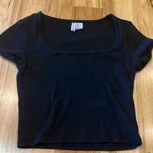 H&M Navy Short Sleeve Tee